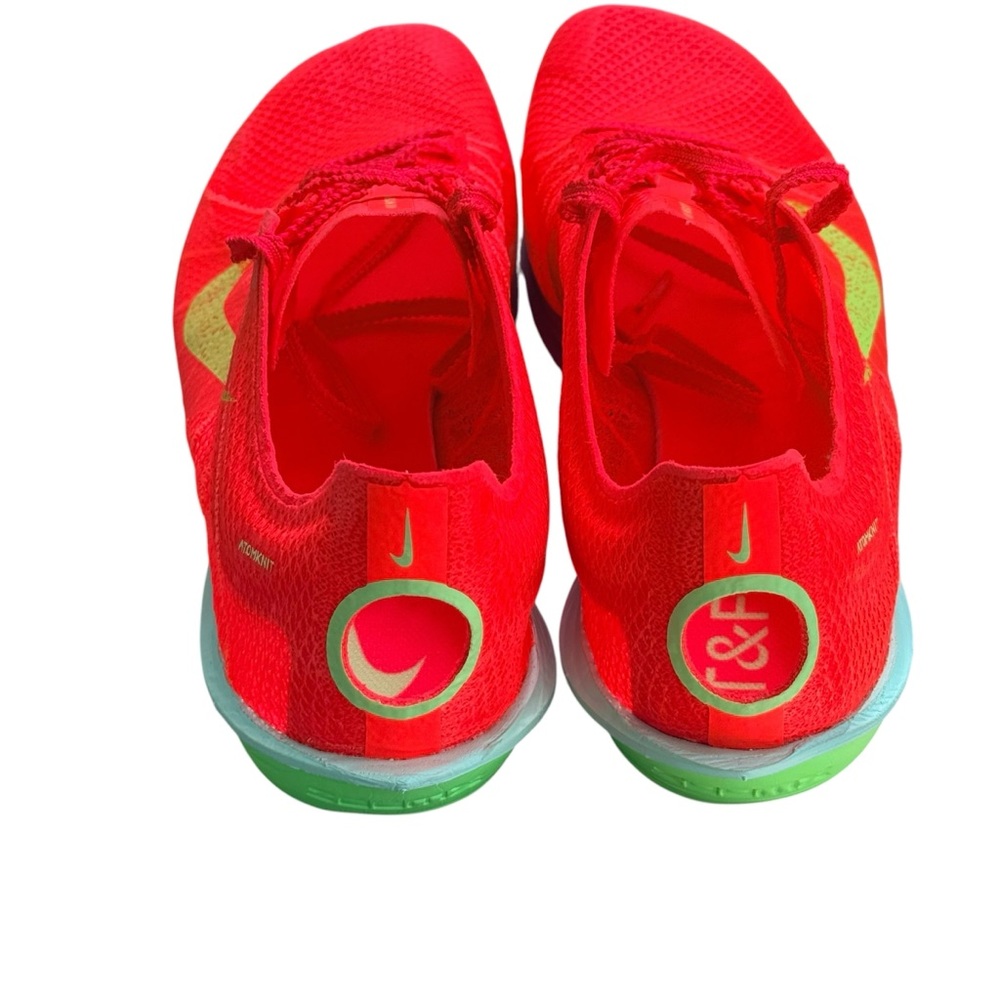 NEW Nike Air Victory 2 Track & Field Spikes 10 Men's Bright Crimson/Lime Blast - Picture 6 of 7